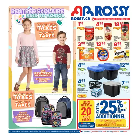 Rossy catalogue | Weekly Ad | 2026-08-20T00:00:00.000Z - 2026-08-26T00:00:00.000Z