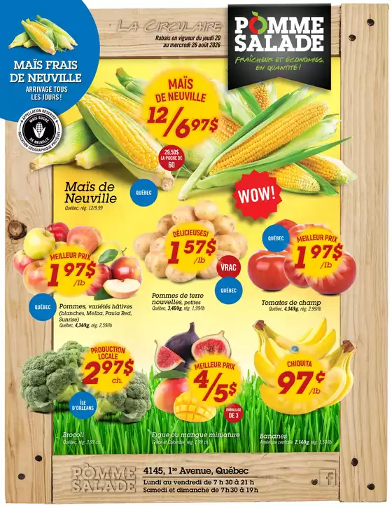 Pomme Salade catalogue | La circulaire | 2026-08-20T00:00:00.000Z - 2026-08-26T00:00:00.000Z