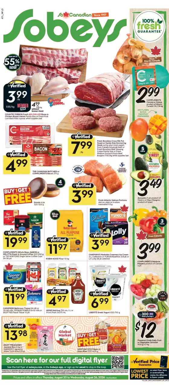 Sobeys catalogue | Weekly flyer  | 2026-08-20T00:00:00.000Z - 2026-08-26T00:00:00.000Z