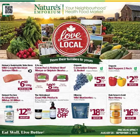 Nature's Emporium catalogue | Fresh Finds | 2026-08-20T00:00:00.000Z - 2026-09-02T00:00:00.000Z