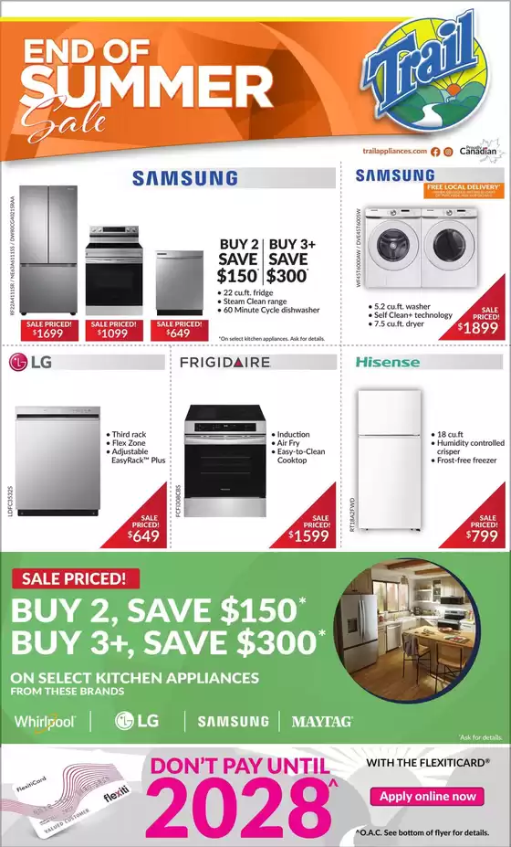 Trail Appliances catalogue | End of summer | 2026-08-20T00:00:00.000Z - 2026-08-23T00:00:00.000Z