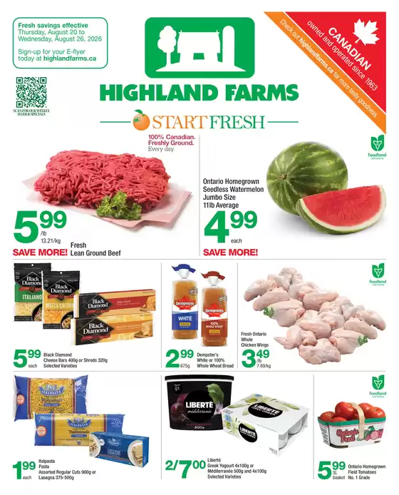 Highland Farms catalogue | Highland Farms flyer | 2026-08-20T00:00:00.000Z - 2026-08-26T00:00:00.000Z
