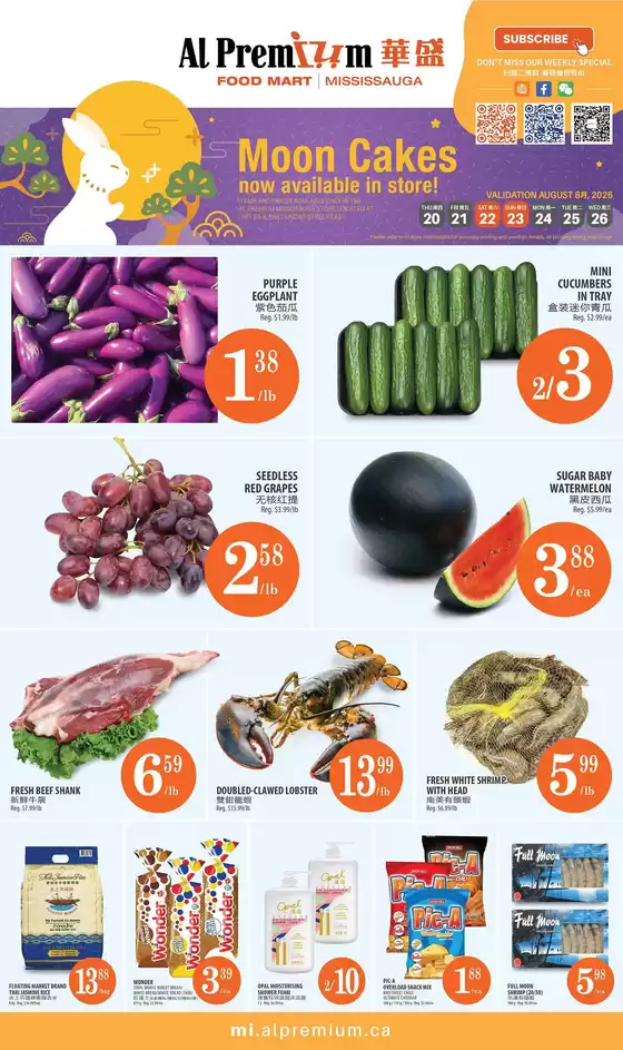Al Premium catalogue | WEEKLY SPECIAL MISSISSAUGA | 2026-08-20T00:00:00.000Z - 2026-08-26T00:00:00.000Z