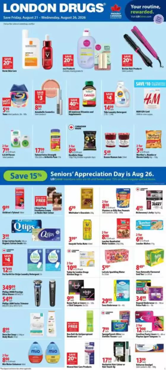 London Drugs catalogue | Exclusive bargains | 2026-08-21T00:00:00.000Z - 2026-08-26T00:00:00.000Z