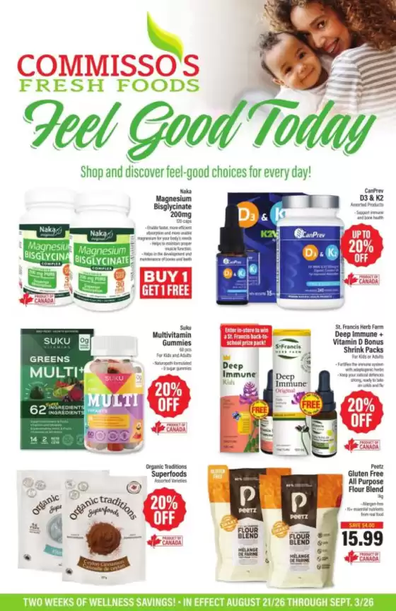 Commisso's Fresh Foods catalogue | Commisso's Fresh Foods weeky flyer | 2026-08-21T00:00:00.000Z - 2026-09-03T00:00:00.000Z