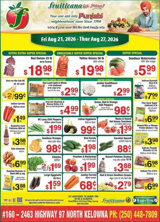 Fruiticana catalogue | Offers for bargain hunters | 2026-08-21T00:00:00.000Z - 2026-08-27T00:00:00.000Z