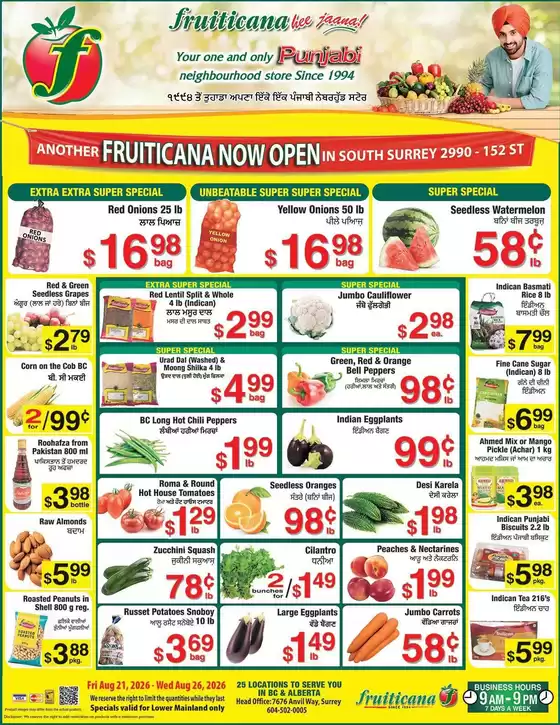 Fruiticana catalogue | Fruiticana flyer | 2026-08-21T00:00:00.000Z - 2026-08-26T00:00:00.000Z
