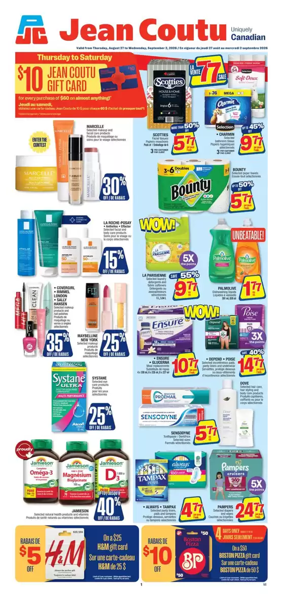 Jean Coutu catalogue | Top offers for smart savers | 2026-08-27T00:00:00.000Z - 2026-09-02T00:00:00.000Z