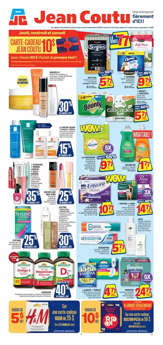 Jean Coutu catalogue | Weekly Flyer | 2026-08-27T00:00:00.000Z - 2026-09-02T00:00:00.000Z