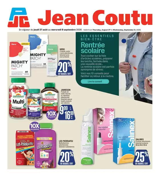 Jean Coutu catalogue | Special Insert | 2026-08-27T00:00:00.000Z - 2026-09-09T00:00:00.000Z