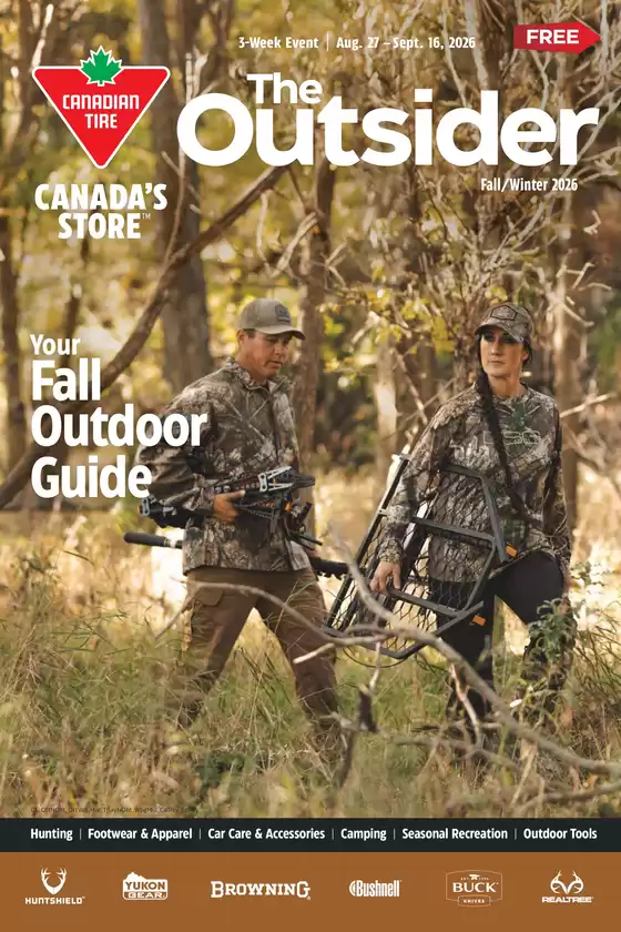 Canadian Tire catalogue | New offers to discover | 2026-08-27T00:00:00.000Z - 2026-09-16T00:00:00.000Z