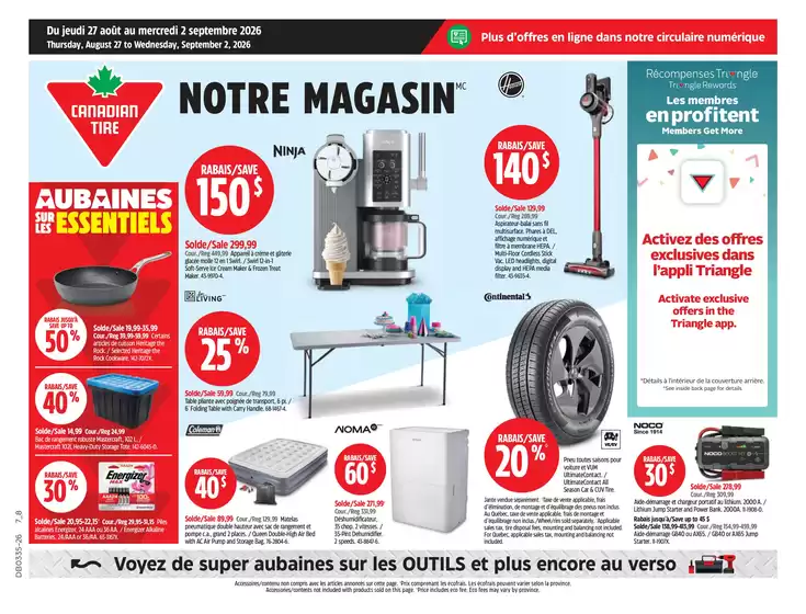 Canadian Tire catalogue | Current bargains and offers | 2026-08-27T00:00:00.000Z - 2026-09-02T00:00:00.000Z