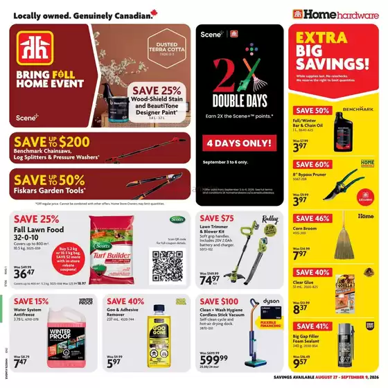 Home Hardware catalogue | Our best bargains | 2026-08-27T00:00:00.000Z - 2026-09-09T00:00:00.000Z