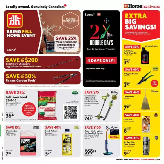 Home Hardware catalogue | Top deals for all customers | 2026-08-27T00:00:00.000Z - 2026-09-09T00:00:00.000Z