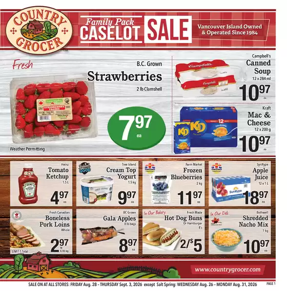 Country Grocer catalogue | New offers to discover | 2026-08-28T00:00:00.000Z - 2026-09-03T00:00:00.000Z