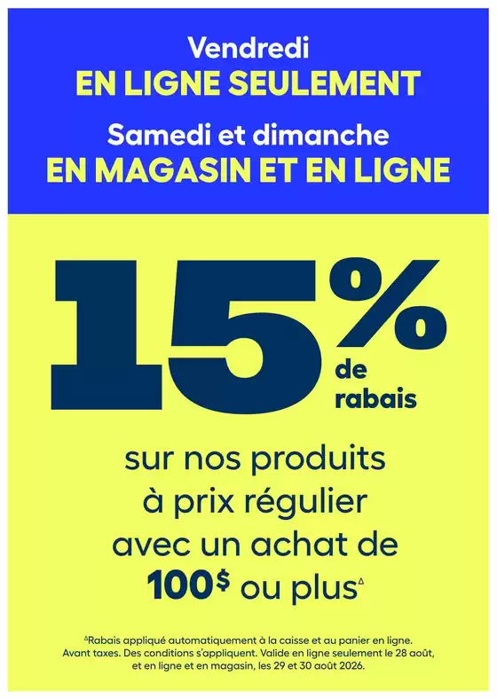 RONA catalogue | Current special promotions | 2026-08-28T00:00:00.000Z - 2026-08-30T00:00:00.000Z