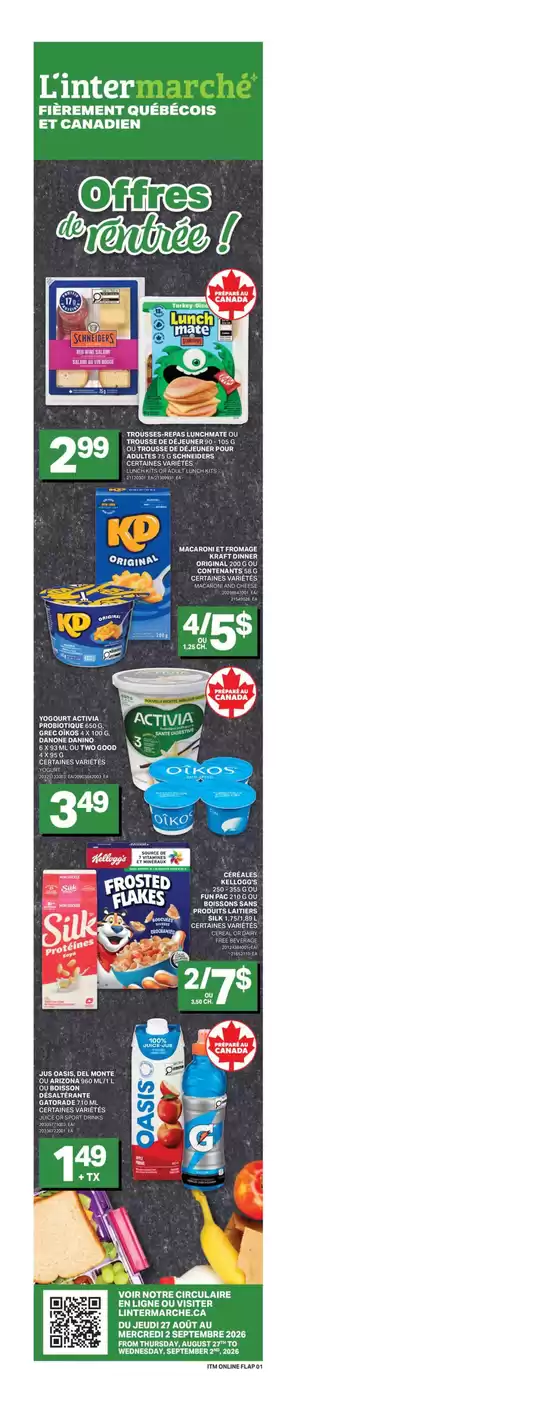 L'Intermarché catalogue | Weekly Flyer | 2026-08-27T00:00:00.000Z - 2026-09-02T00:00:00.000Z