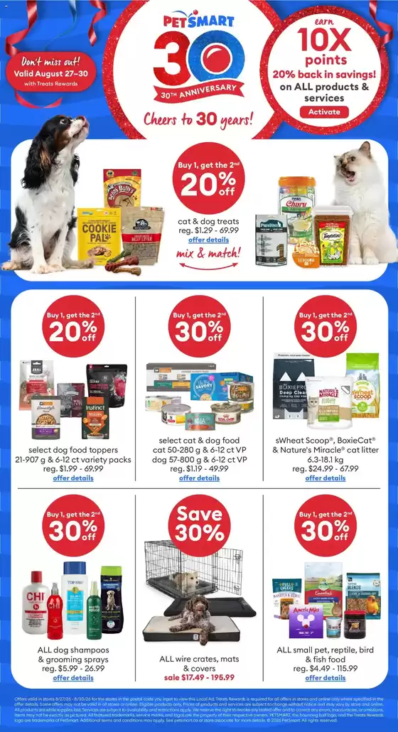 Petsmart catalogue | Petsmart weekly flyer | 2026-08-27T00:00:00.000Z - 2026-08-30T00:00:00.000Z