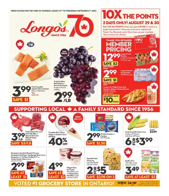 Longo's catalogue | Offers for bargain hunters | 2026-08-27T00:00:00.000Z - 2026-09-02T00:00:00.000Z