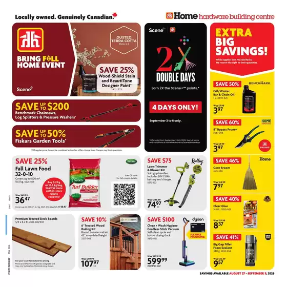 Home Hardware catalogue | Top offers for all bargain hunters | 2026-08-27T00:00:00.000Z - 2026-09-09T00:00:00.000Z