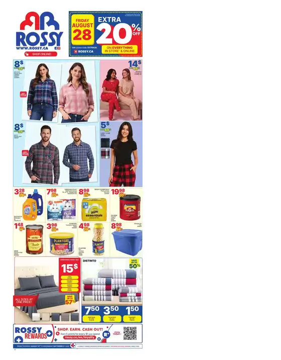 Rossy catalogue | Exclusive bargains | 2026-08-27T00:00:00.000Z - 2026-09-02T00:00:00.000Z