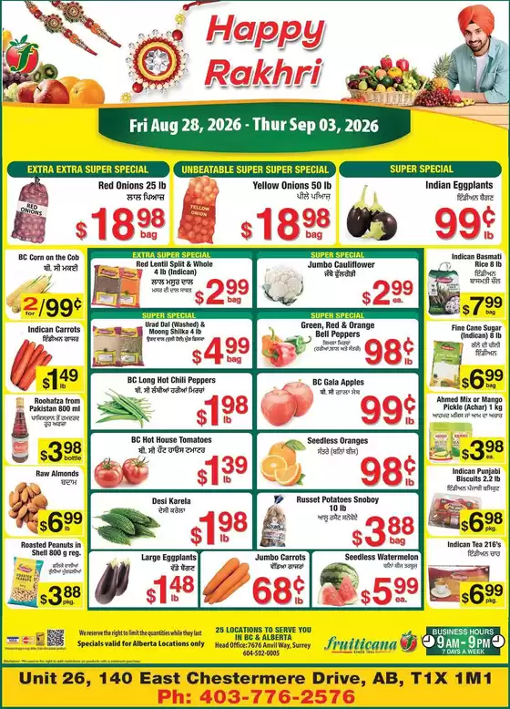 Fruiticana catalogue in Coquitlam | Top deals and discounts | 2026-08-28T00:00:00.000Z - 2026-09-03T00:00:00.000Z