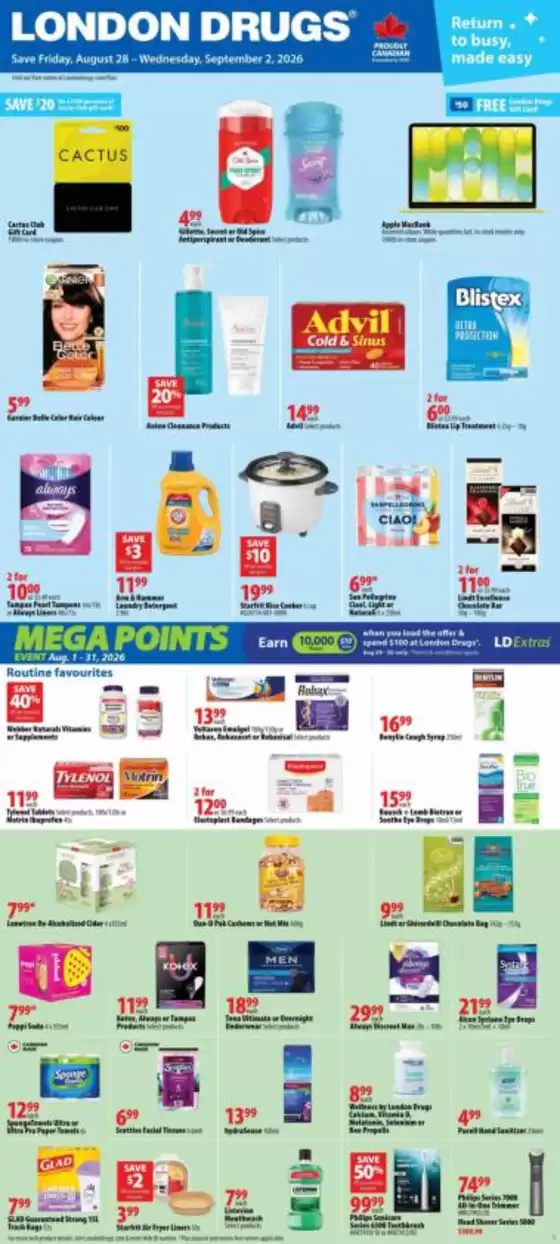 London Drugs catalogue | Wide range of offers | 2026-08-28T00:00:00.000Z - 2026-09-02T00:00:00.000Z
