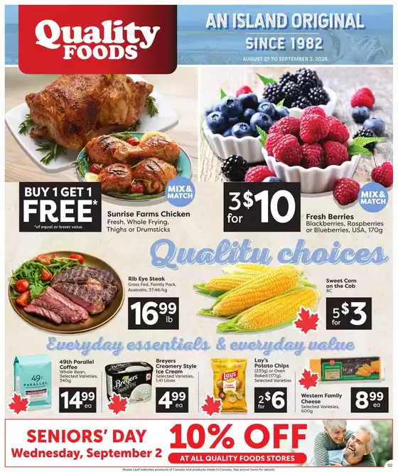 Quality Foods catalogue | Weekly flyer | 2026-08-31T00:00:00.000Z - 2026-09-02T00:00:00.000Z