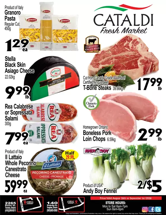 Cataldi catalogue | Weekly flyer | 2026-08-31T00:00:00.000Z - 2026-09-01T00:00:00.000Z