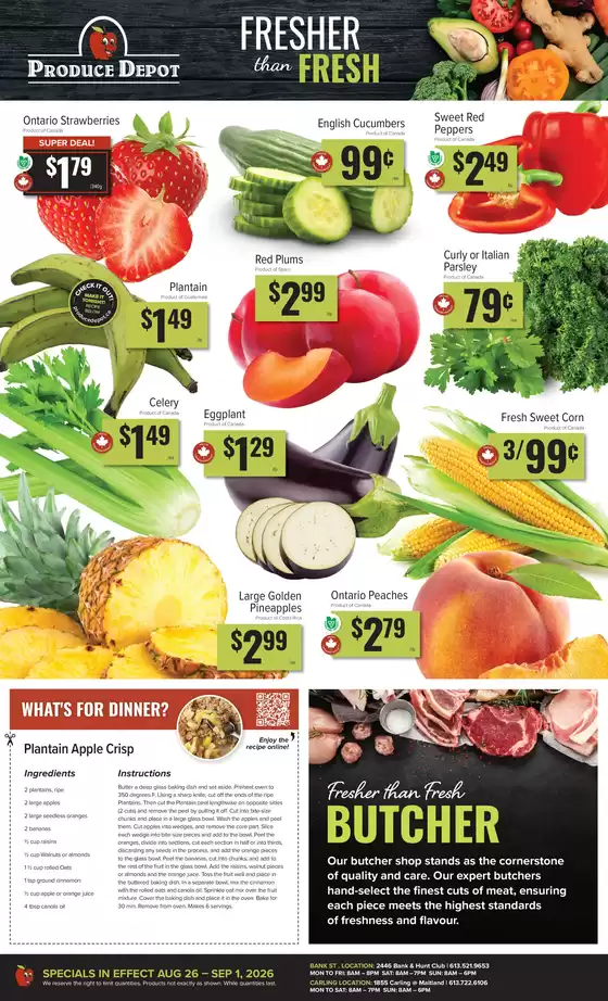 Produce Depot catalogue | Weekly specials | 2026-08-31T00:00:00.000Z - 2026-09-01T00:00:00.000Z