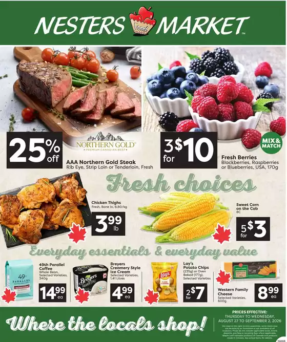 Nesters Market catalogue | Weekly flyer | 2026-08-31T00:00:00.000Z - 2026-09-02T00:00:00.000Z