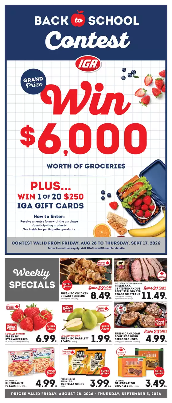 Market Place IGA catalogue | Back to school  | 2026-08-31T00:00:00.000Z - 2026-09-03T00:00:00.000Z
