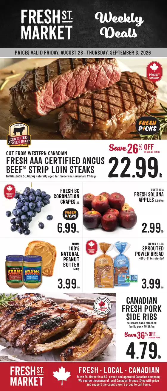 Fresh St Market catalogue | Weekly deals  | 2026-08-31T00:00:00.000Z - 2026-09-03T00:00:00.000Z