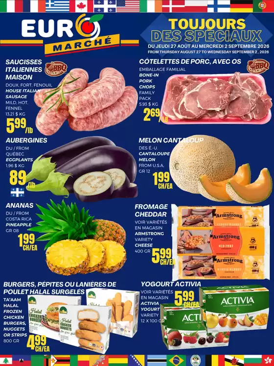 Euromarché catalogue | Toujours des speciaux | 2026-08-31T00:00:00.000Z - 2026-09-02T00:00:00.000Z