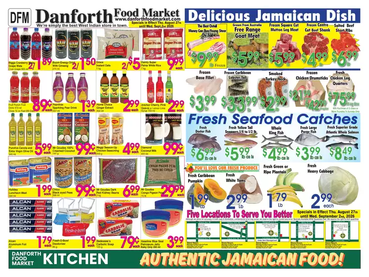 Danforth Food Market catalogue | Weekly specials | 2026-08-31T00:00:00.000Z - 2026-09-02T00:00:00.000Z