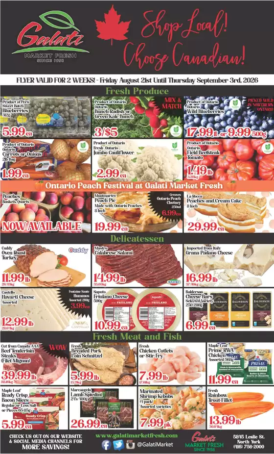 Galati Market Fresh catalogue | Weekly flyer | 2026-08-31T00:00:00.000Z - 2026-09-03T00:00:00.000Z