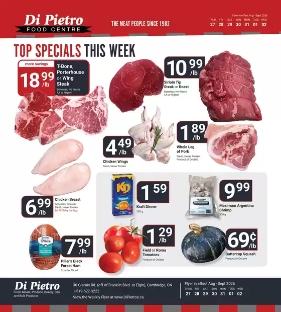 Di Pietro catalogue in Mont-Laurier | Top specials this week | 2026-08-31T00:00:00.000Z - 2026-09-02T00:00:00.000Z