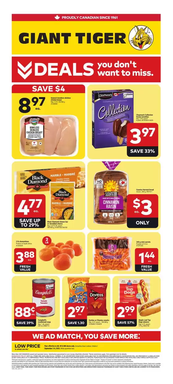 Giant Tiger catalogue | Current bargains and offers | 2026-09-02T00:00:00.000Z - 2026-09-08T00:00:00.000Z