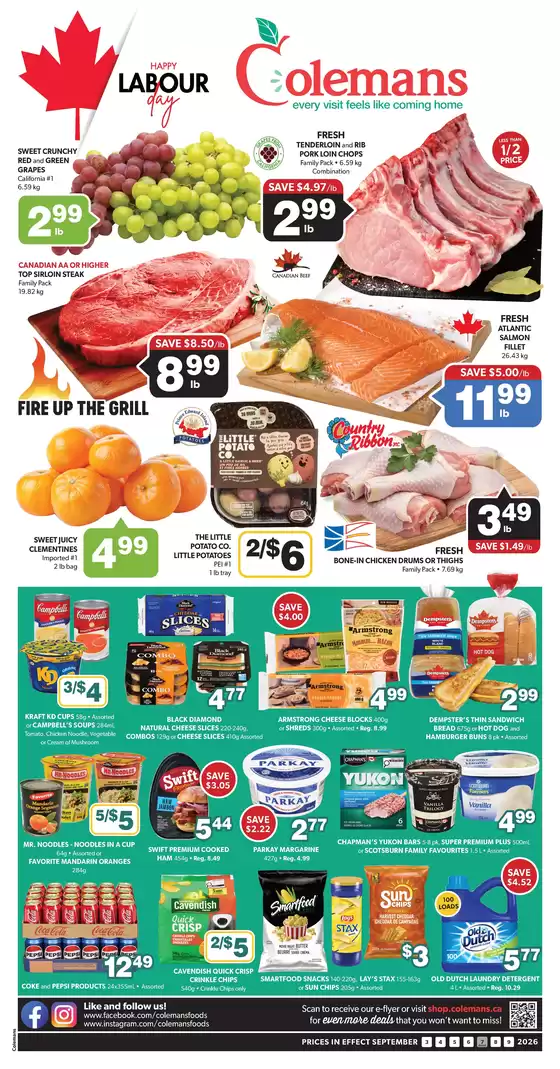 Coleman's catalogue | Discounts and promotions | 2026-09-03T00:00:00.000Z - 2026-09-09T00:00:00.000Z