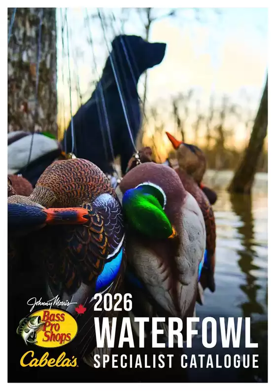 Bass Pro Shop catalogue | Waterfowl Specialist Catalogue 2026 | 2026-09-01T00:00:00.000Z - 2026-09-23T00:00:00.000Z