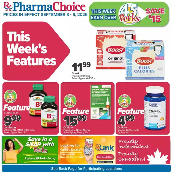 PharmaChoice catalogue | Exclusive bargains | 2026-09-03T00:00:00.000Z - 2026-09-09T00:00:00.000Z