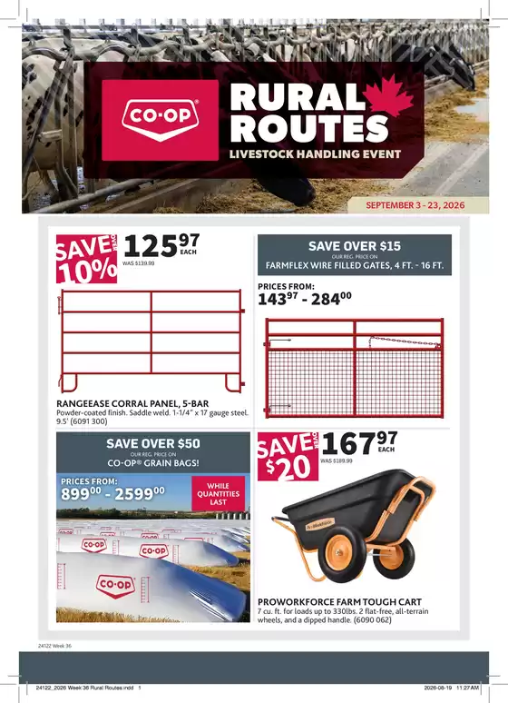 Co-op Agro catalogue | Livestock Handling Event | 2026-09-03T00:00:00.000Z - 2026-09-23T00:00:00.000Z