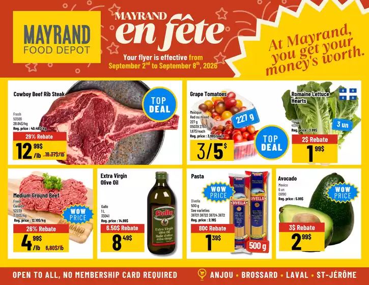 Mayrand catalogue | Mayrand flyer | 2026-09-02T00:00:00.000Z - 2026-09-08T00:00:00.000Z