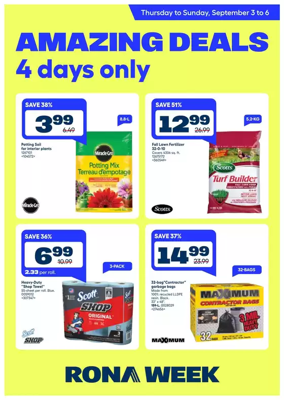 RONA catalogue in Wingham ON | Our best deals for you | 2026-09-03T00:00:00.000Z - 2026-09-06T00:00:00.000Z