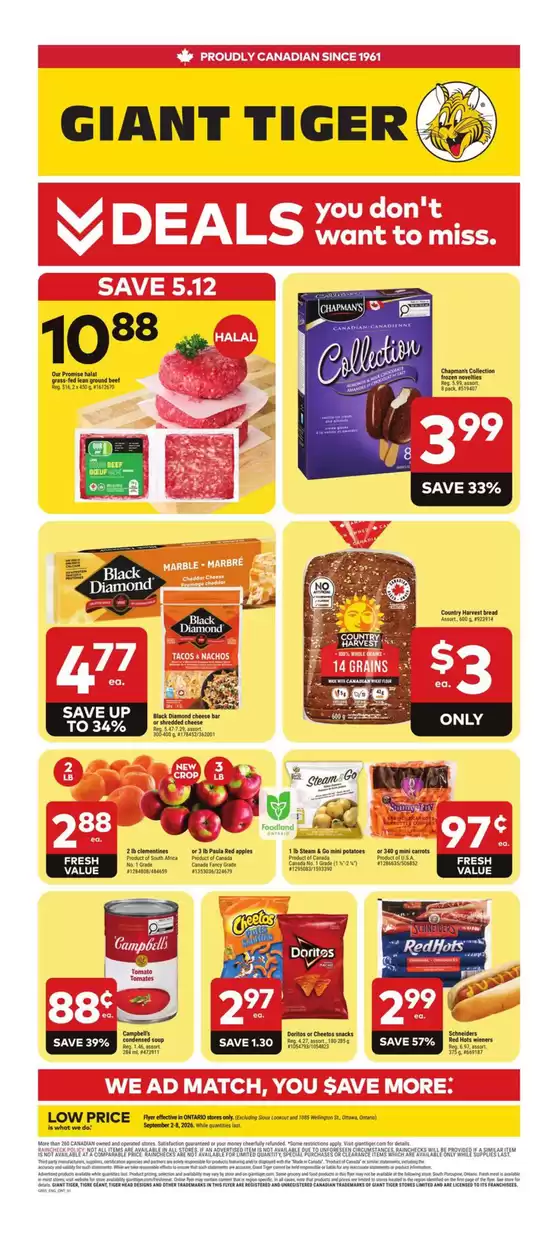 Giant Tiger catalogue | Save now with our deals | 2026-09-02T00:00:00.000Z - 2026-09-08T00:00:00.000Z