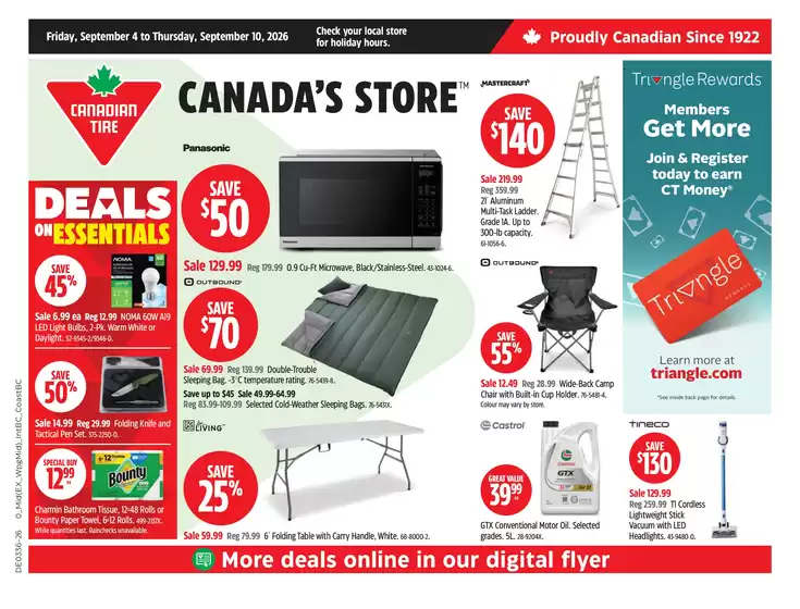 Canadian Tire catalogue | Great offer for all customers | 2026-09-04T00:00:00.000Z - 2026-09-10T00:00:00.000Z