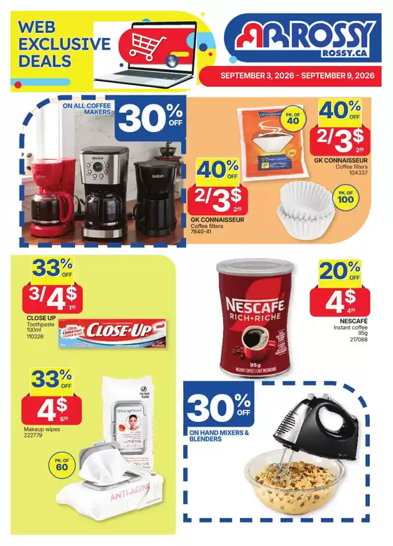 Rossy catalogue | Wide range of offers | 2026-09-03T00:00:00.000Z - 2026-09-09T00:00:00.000Z