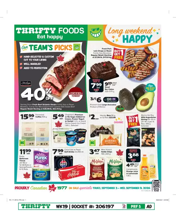 Thrifty Foods catalogue | Wide range of offers | 2026-09-03T00:00:00.000Z - 2026-09-09T00:00:00.000Z