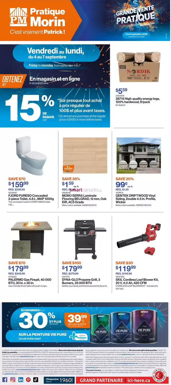 Patrick Morin catalogue | Grande Vente Pratique | 2026-09-03T00:00:00.000Z - 2026-09-09T00:00:00.000Z