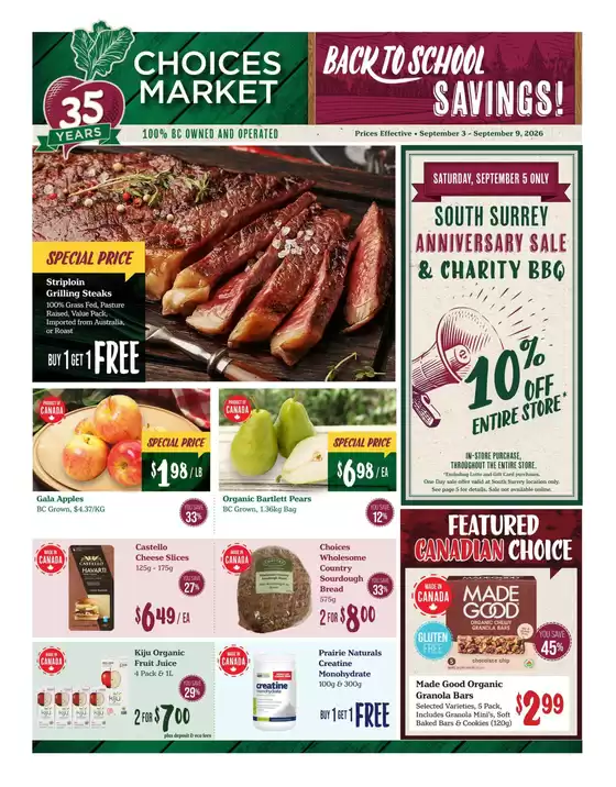 Choices Market catalogue | Back to school savings! | 2026-09-03T00:00:00.000Z - 2026-09-09T00:00:00.000Z